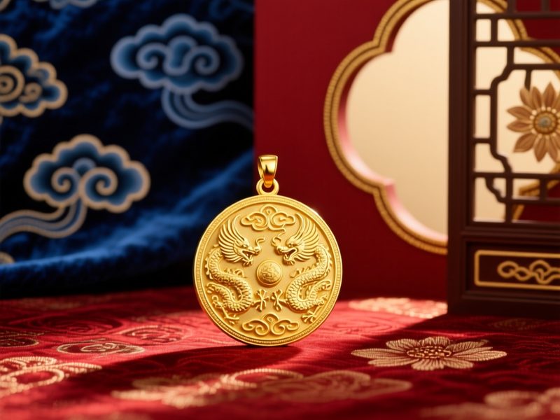 龙凤呈祥吊坠：中式婚嫁里的对称纹样